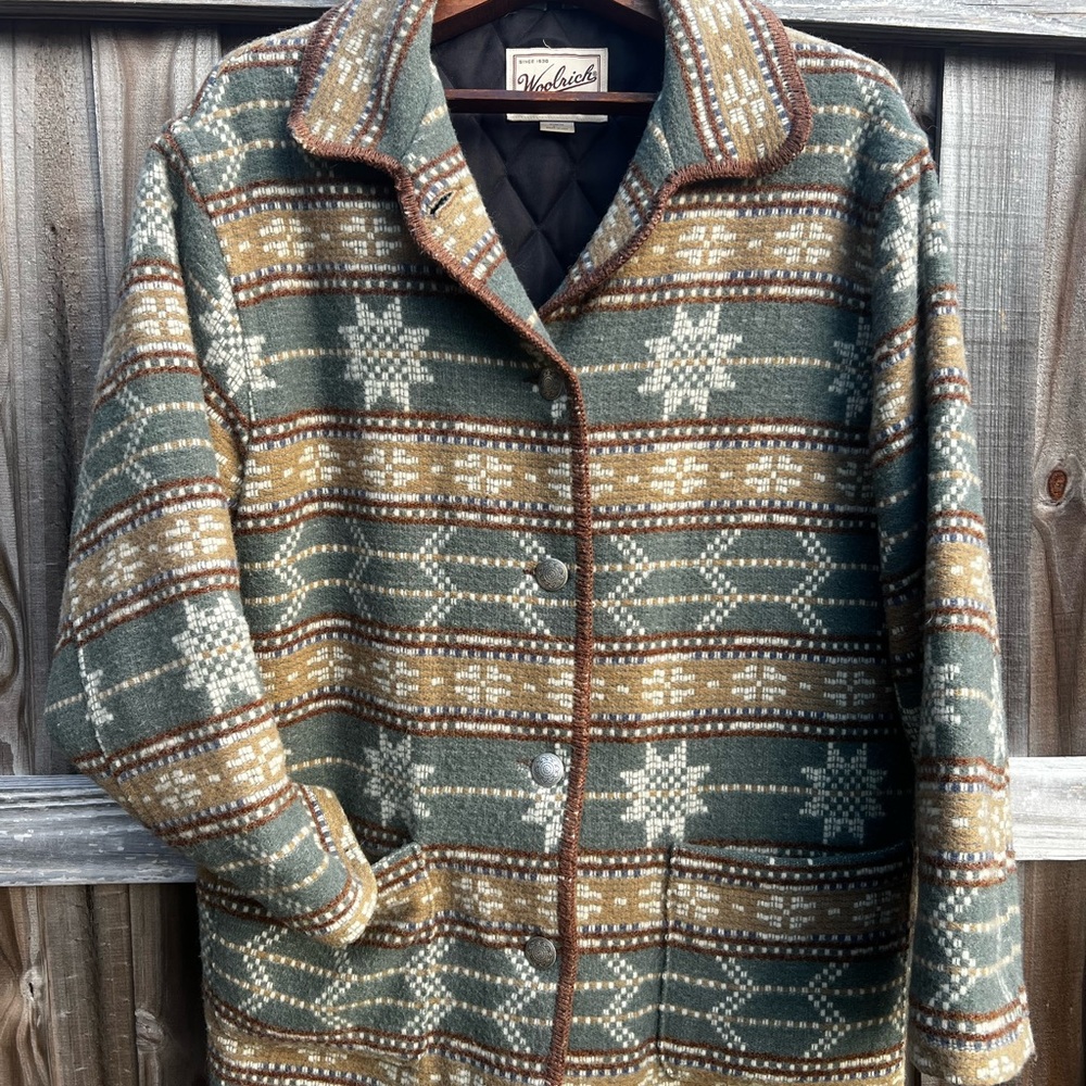Vintage Woolrich Women Wool Outdoor Jacket southwest Size Large